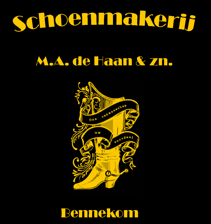 Logo Schoenmakerij M.A. de Haan & zn. Bennekom